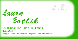 laura botlik business card